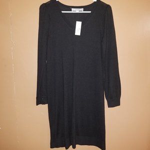 $89 LOFT SMALL PETITE BLACK V-NECK LONG SLEEVE